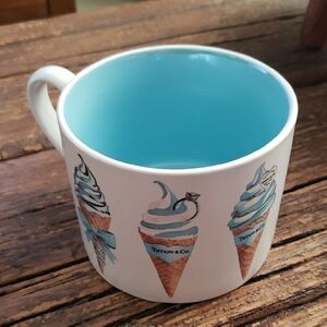 Tiffany & Company Ice Cream Cone Design Mug with Blue Interior